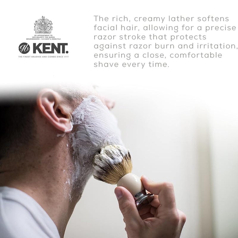 Kent SCT2 Shaving Cream Foam - Men's Cooling Menthol Shaving Cream, Perfect for Travel or Home, Gentle on Sensitive Skin - Image 3