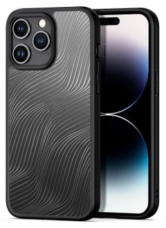 DUX DUCIS Aimo Cover for the iPhone 15 Pro Max mobile phone slim, transparent matte cover made of TPU, polycarbonate, polypropylene, silicone - black