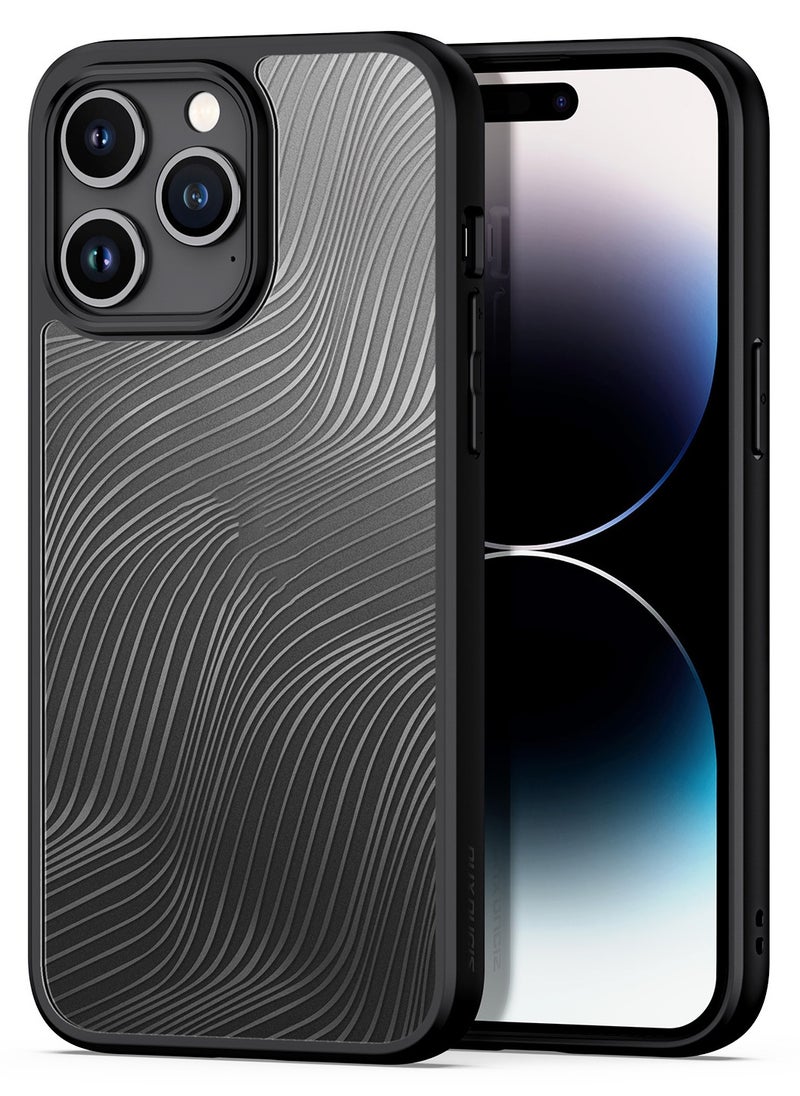 DUX DUCIS - DUX DUCIS Aimo Cover for the iPhone 15 Pro Max mobile phone slim, transparent matte cover made of TPU, polycarbonate, polypropylene, silicone - black - Image 1