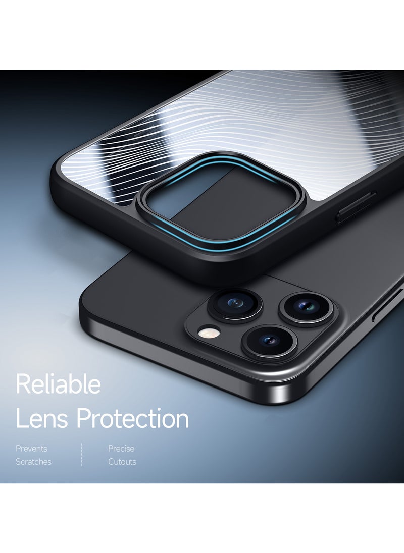 DUX DUCIS - DUX DUCIS Aimo Cover for the iPhone 15 Pro Max mobile phone slim, transparent matte cover made of TPU, polycarbonate, polypropylene, silicone - black - Image 1