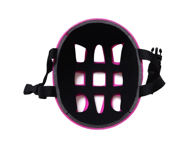 VAMOS Cycling and Skating Sports Helmet for Kids Boys and Girls of Age 6-15 Years with Adjustable Straps (Matte Pink) - Image 4