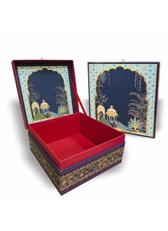 VESTTA -ELEGANCE REDEFINED VESTTA ELEGANCE REDEFINED Gift Box 8 L X 8 B x 4 H Inch Vintage Arabic Designer box for Diwali Weddings Christmas Corporate Gifts Gift Hampers 