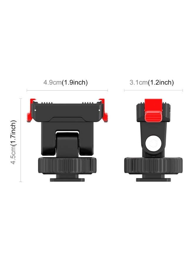 بولوز قاعدة تثبيت سريعة لـ DJI Osmo Nano و Action 6 – حامل جيمبال بلاستيكي مغناطيسي مقاوم للصدمات مع توسعة 1/4" ومقبس بارد للكاميرات الرياضية - Image 3