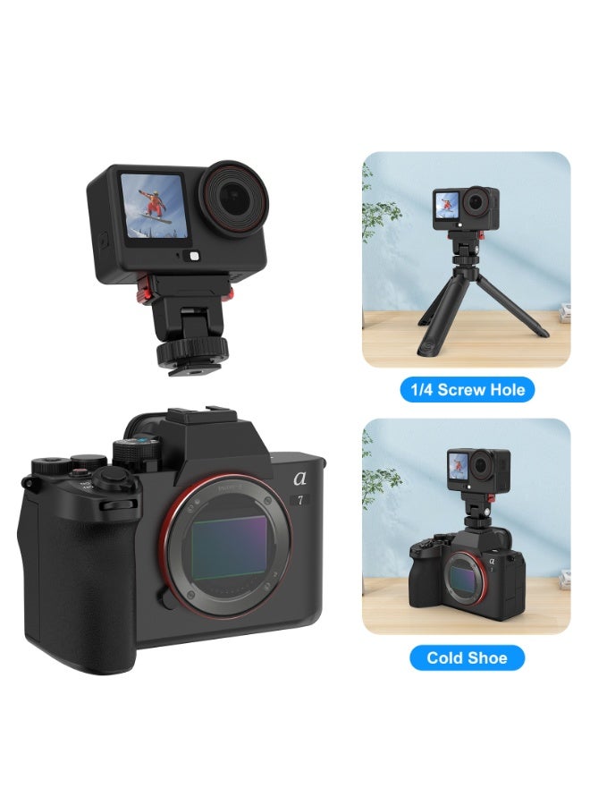 بولوز قاعدة تثبيت سريعة لـ DJI Osmo Nano و Action 6 – حامل جيمبال بلاستيكي مغناطيسي مقاوم للصدمات مع توسعة 1/4" ومقبس بارد للكاميرات الرياضية - Image 5
