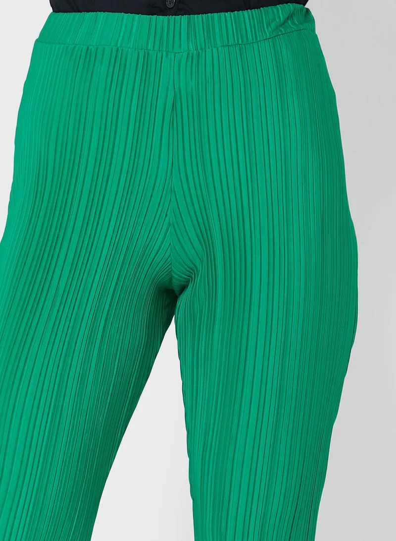 boohoo Striped Flared Bottom Pants