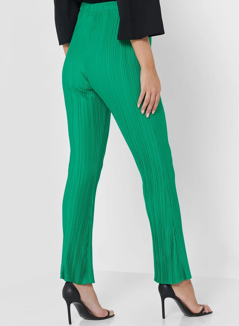 boohoo Striped Flared Bottom Pants