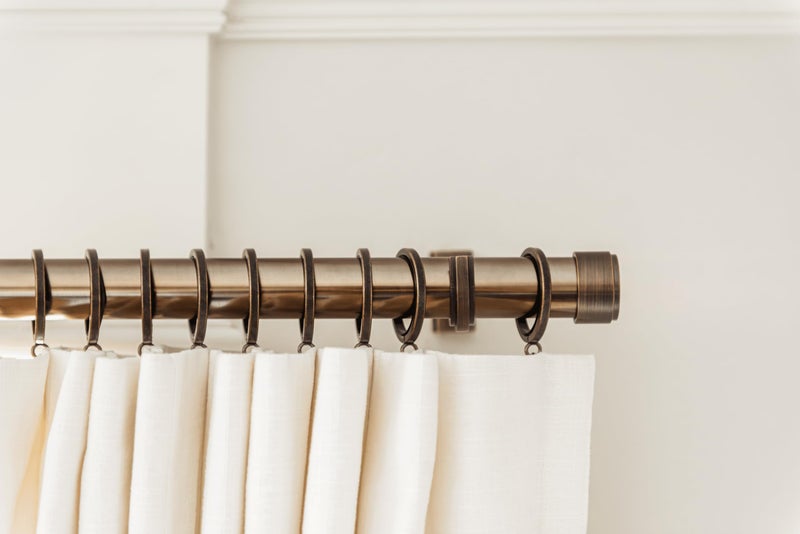 BlastHomeÂ® Luxury Curtain Rings - Premium Metal with Quiet, Smooth, Removable Nylon Inserts - Pinhooks & Clips Included - 1 1/2" Inside Diameter - 9 Rings for One Standard Curtain - Oil Rubbed Bronze - Image 5