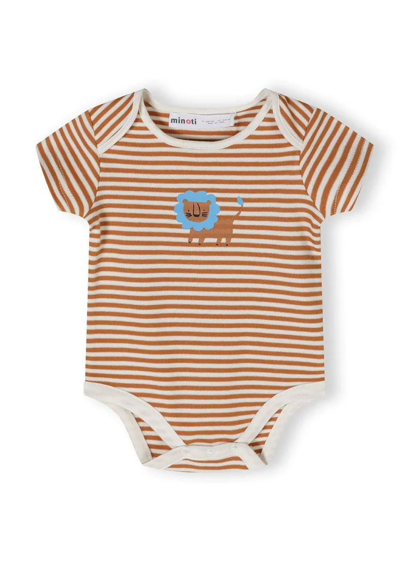 MINOTI 2-Pack Short Sleeve Baby Bodysuits with Snap Closures