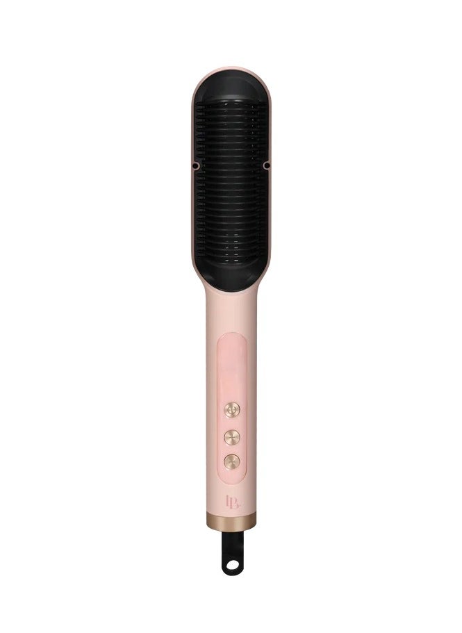 La belle Hair Straightening Pro Brush Pink  - Image 1