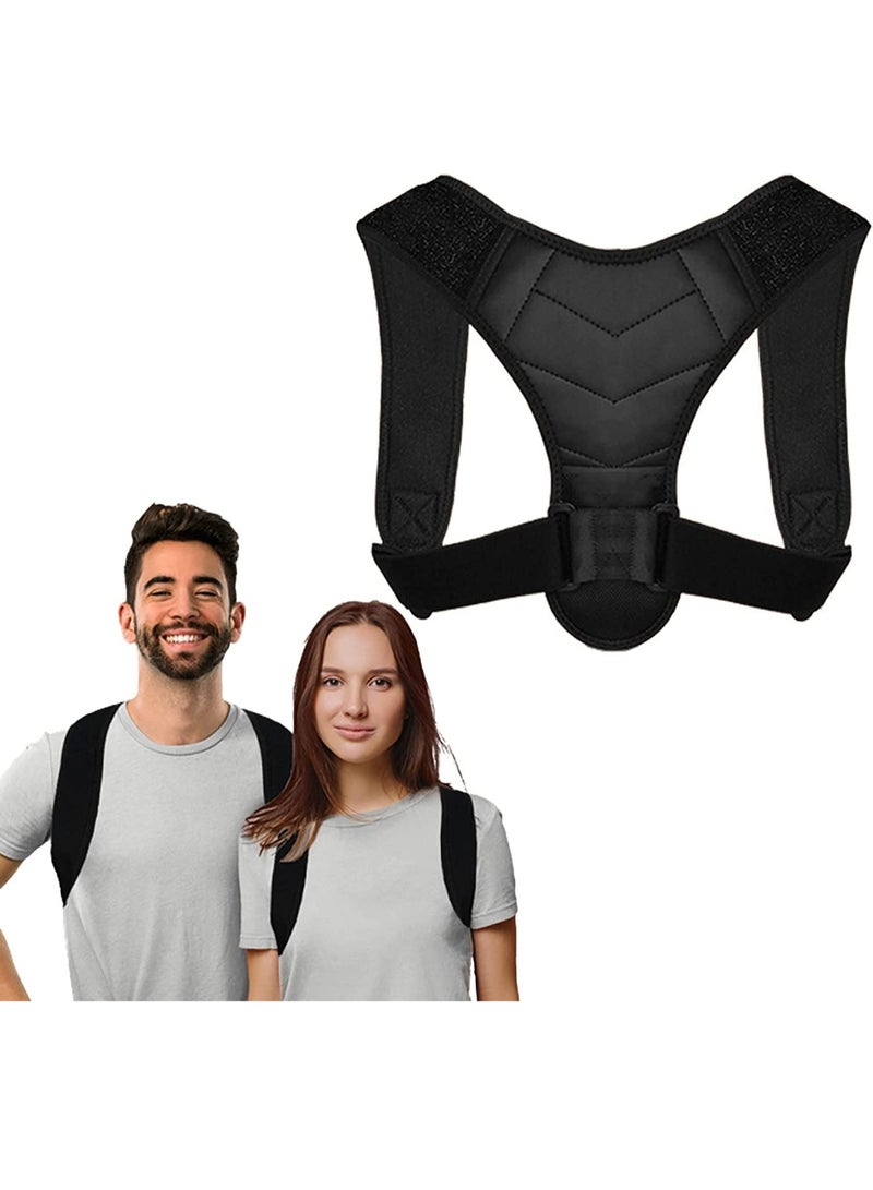 KASTWAVE Posture Corrector for Men Women Upper Back Brace for Clavicle Support, Adjustable Back Straightener&Providing Pain Relief from Neck - Image 1