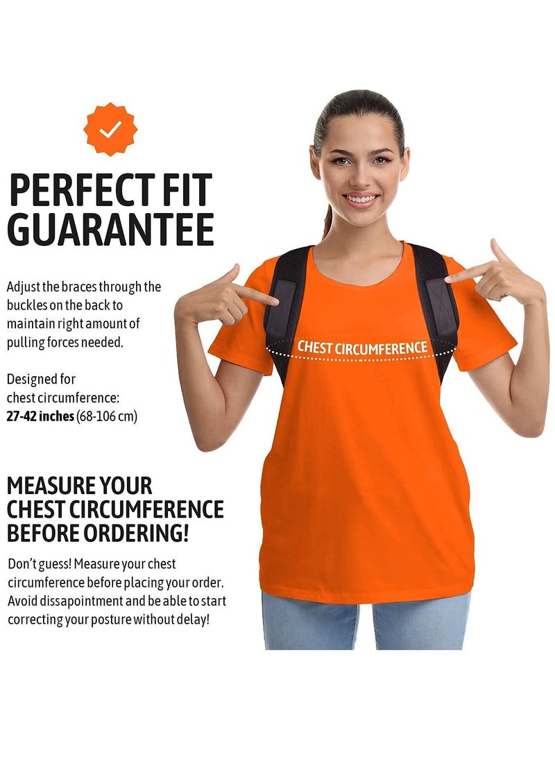 KASTWAVE Posture Corrector for Men Women Upper Back Brace for Clavicle Support, Adjustable Back Straightener&Providing Pain Relief from Neck - Image 4