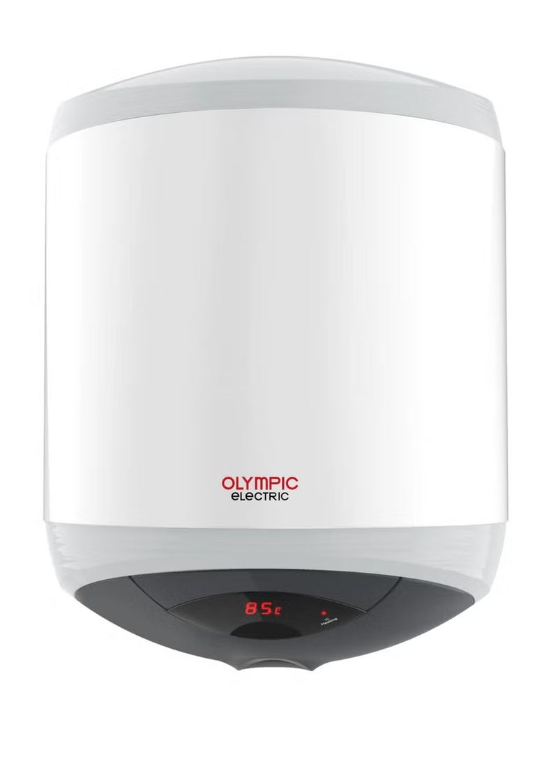 أوليمبيك سخان ماء كهربائي ديجتال هيرو تربو من اوليمبيك الكتريك، مطلي بطلاء المينا، سعة 50 لتر - Image 1