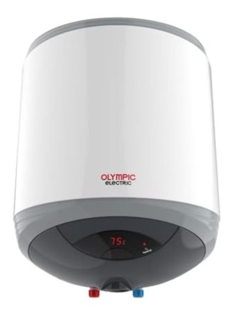 أوليمبيك سخان ماء كهربائي ديجتال هيرو تربو من اوليمبيك الكتريك، مطلي بطلاء المينا، سعة 50 لتر - Image 2
