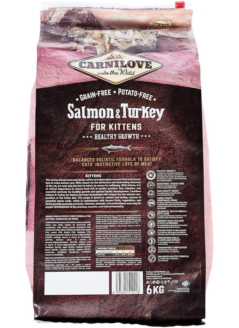 CARNILOVE - Salmon & Turkey for Kittens 6kg - Image 1