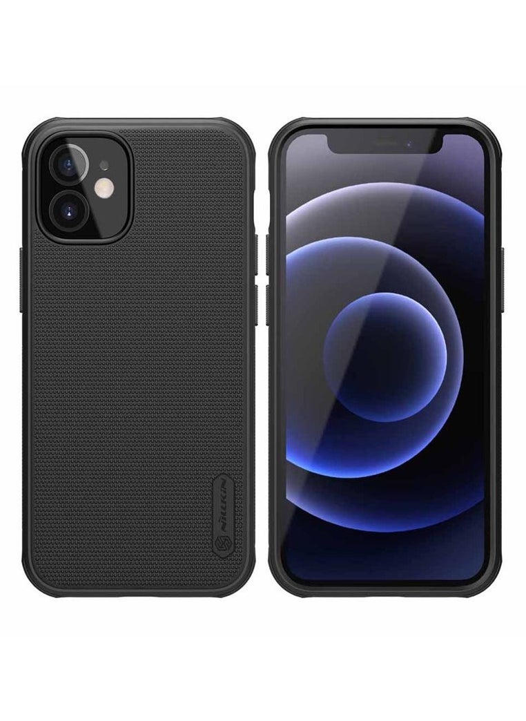 Nillkin - Nillkin Cover Compatible with Apple iPhone 12 Mini (5.4 Inch) Case Super Frosted Shield Hard Phone Cover [ Slim Fit ] [ Designed Case for iPhone 12 Mini (5.4 Inch) ] - Black - Image 1