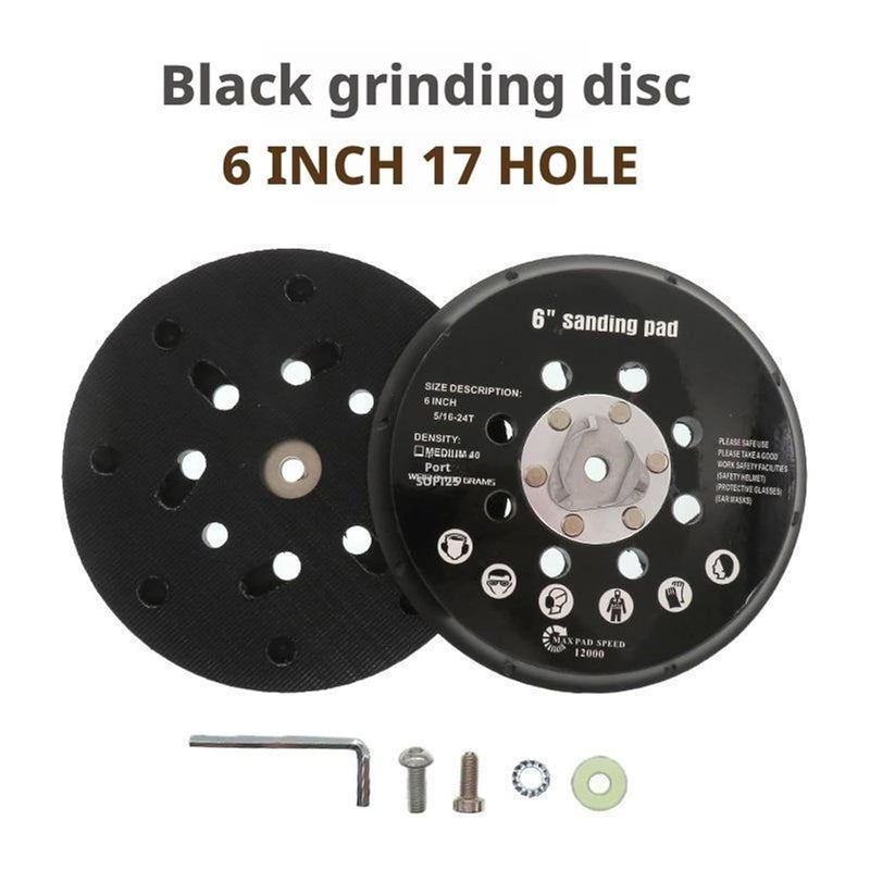 6 Inch 17 Hole Grinding Wheel Hub Backing Pad For Electric Polisher And Pneumatic Grinder - Image 3