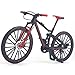 Ailejia Mini Finger Mountain MTB Bikes Ornament Racing DH Bicycle Finger DS Bike Toy Mini Downhill Bicycle Vehicles Cake Model Decoration Crafts for Home Black Red - Image 3