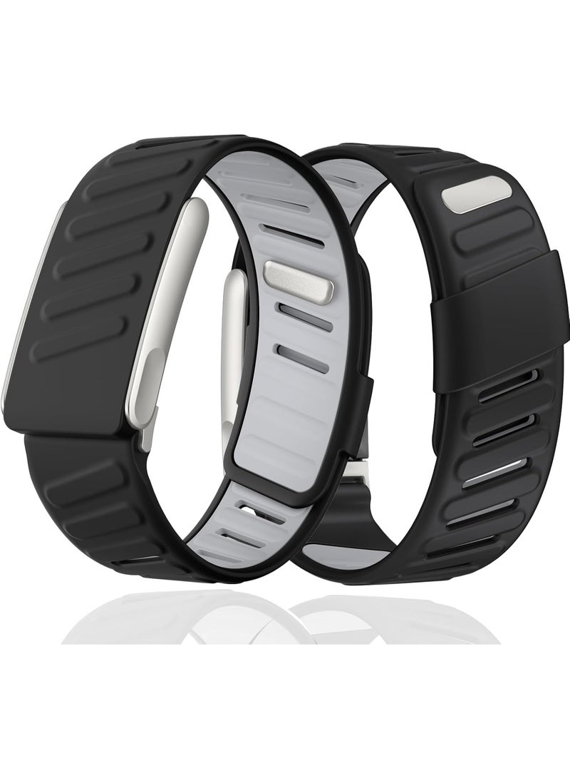 ZERIFAM Silicone Wristband Compatible with Whoop 5.0, Comfort Durable Soft Adjustable Silicone Sports Loop Strap for Men and Women, Breathable Sport Waterproof, with Metal Frame Connector - Image 2