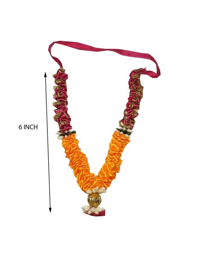 Salvus App SOLUTIONS Salvus APP SOLUTIONS Yellow Pink Garland for god Idols 6 INCH - 1PC  - Image 2