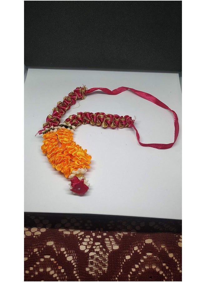 Salvus App SOLUTIONS Salvus APP SOLUTIONS Yellow Pink Garland for god Idols 6 INCH - 1PC  - Image 3