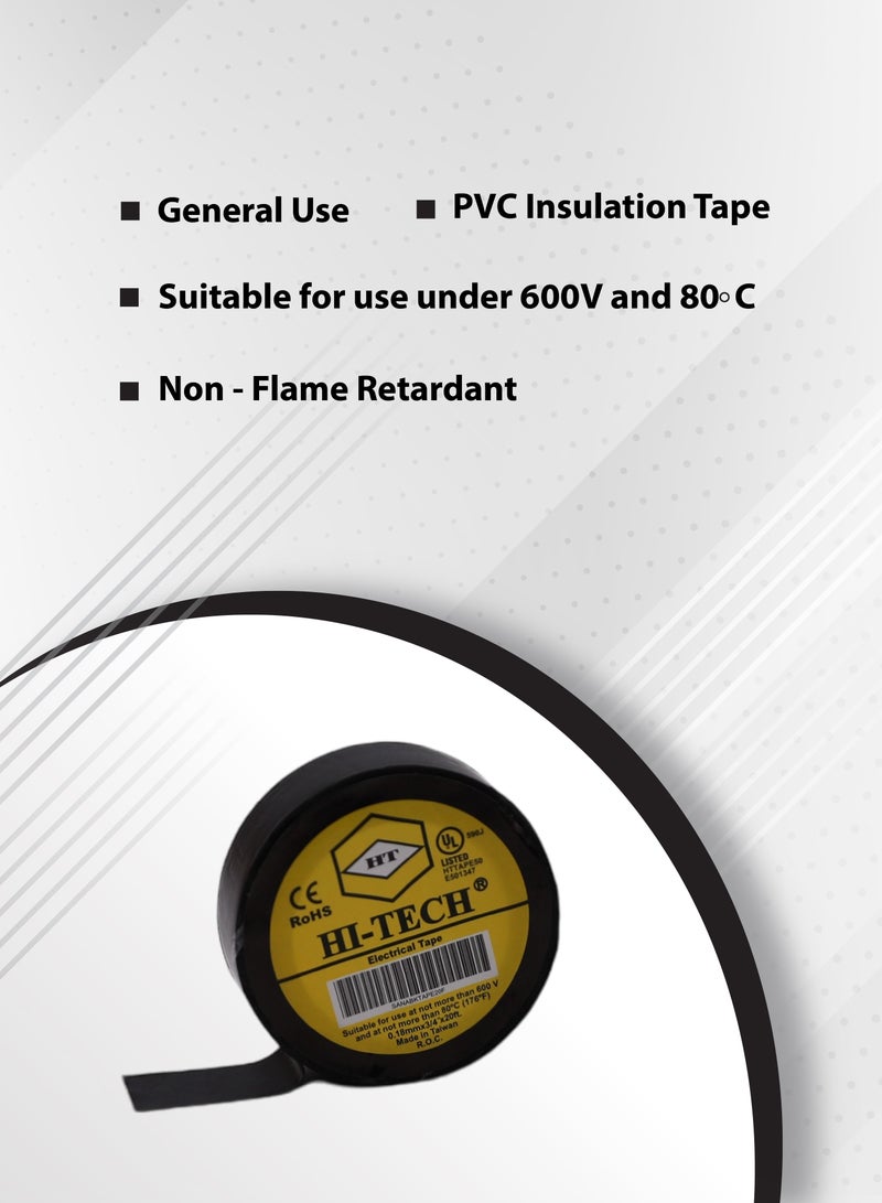 Hi-Tech Electrical Tape - Black - Image 2
