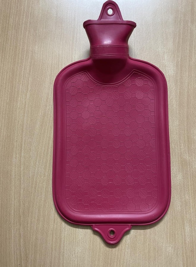 Classic Super Rubber Hot Water Bottle Bag with Cover, 1.5 Litre Capacity, for muscular pain, supports injury, neck sprain, menstrual cramps, abdominal discomfort, for Pain Relief, joint pains- - Image 3