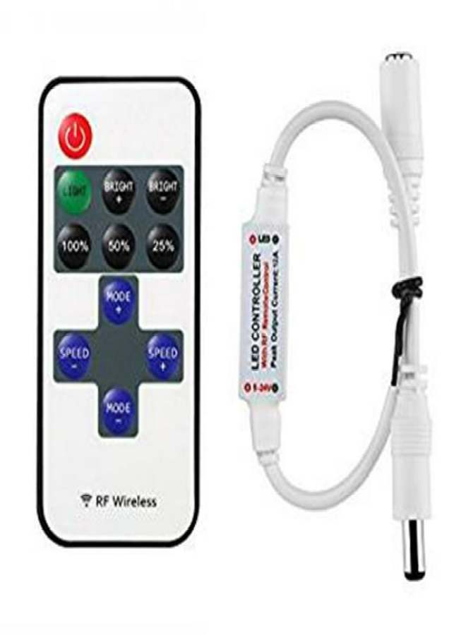 RF11 key monochrome controller, monochrome light strip light string 5-24V RF remote control led dimmer - Image 2