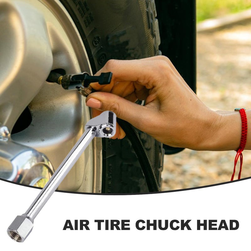 Locking Air Chuck Tire Inflator Nozzle Air Compressor Attachment For Vehicles - Image 3