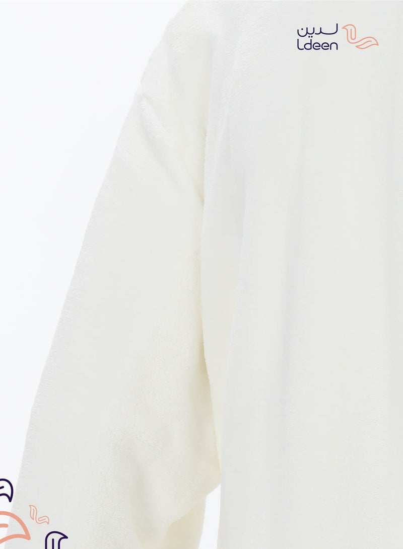 لدين روب استحمام مريح وعملي،  ناعم جداً على البشرة مصنوع من خامة كورال فليس المطوّرة، بقدرة عالية على الامتصاص - Image 5