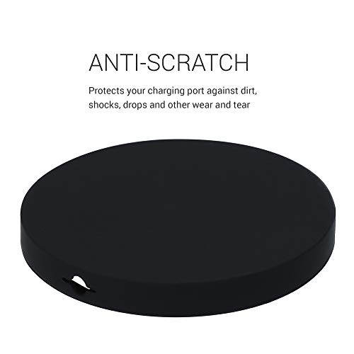 kwmobile Silicone Case Compatible with Apple MagSafe Charger Pad - Soft Protective Charger Cover - Black - Image 2