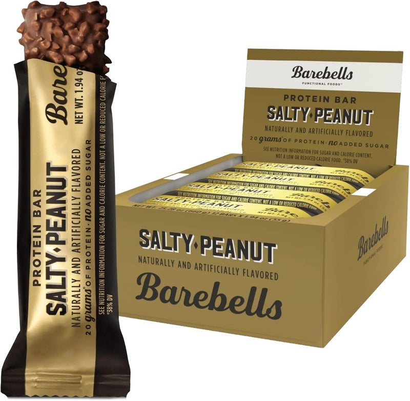 Barebells Protein Bars Salty Peanut – 12 Count, 54g Bars – High Protein Snack - Image 1