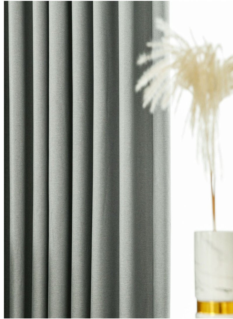 Golden Homee - Grey Full Blackout Curtains for Bedroom 1 piece - Image 1