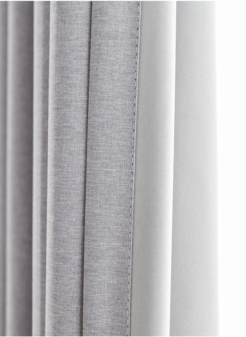 Golden Homee - Grey Full Blackout Curtains for Bedroom 1 piece - Image 1