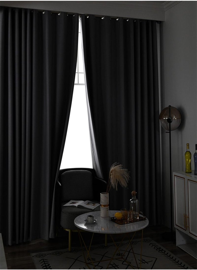 Golden Homee - Grey Full Blackout Curtains for Bedroom 1 piece - Image 1