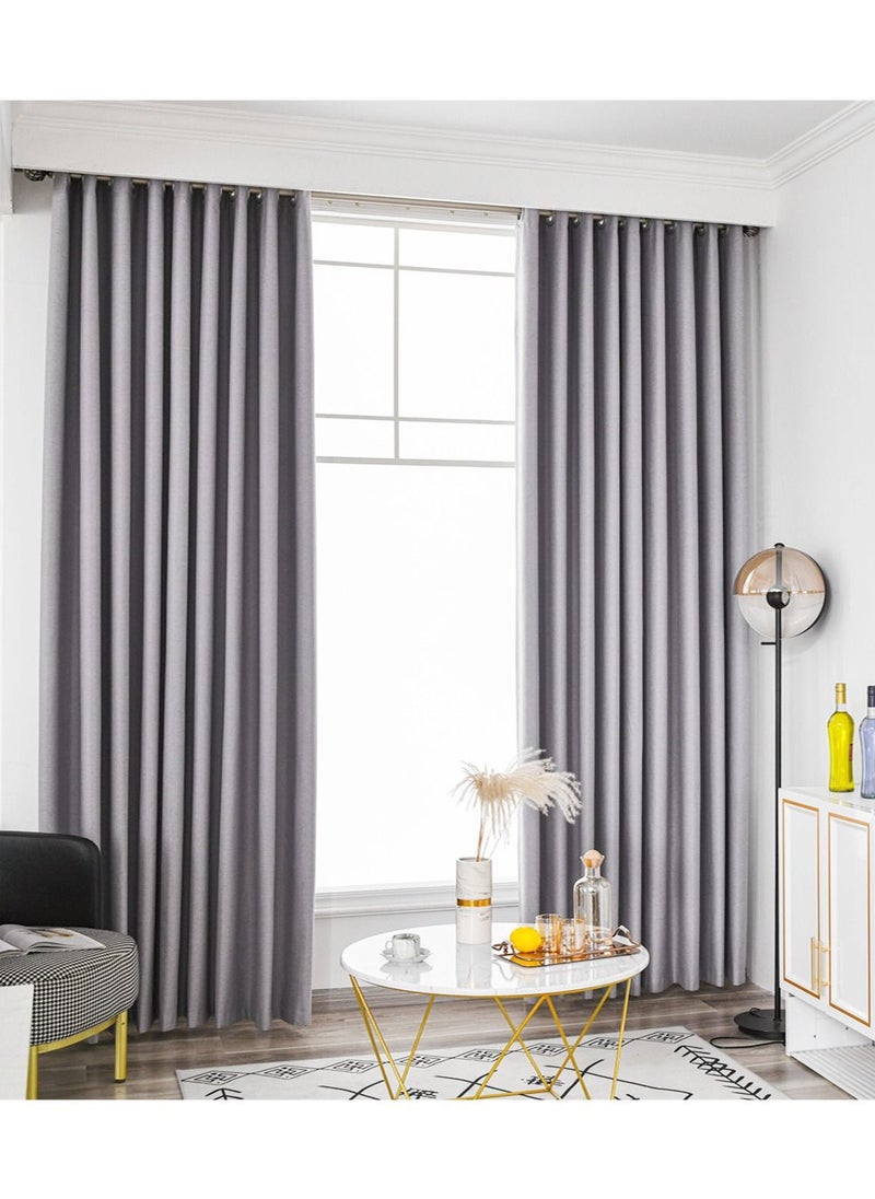 Golden Homee - Grey Full Blackout Curtains for Bedroom 1 piece - Image 1