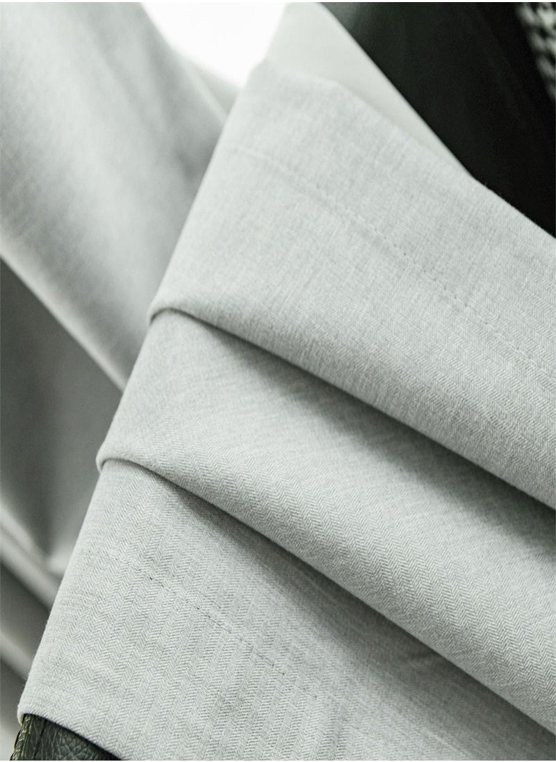 Golden Homee - Grey Full Blackout Curtains for Bedroom 1 piece - Image 1