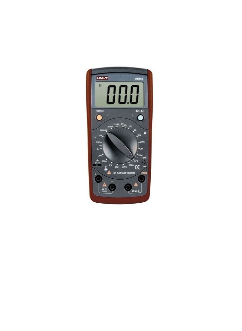 UNI-T UNI-T 7720061 UT603 UT600 Series Inductance Capacitance Meter, 9 V, Red/Grey  - Image 2