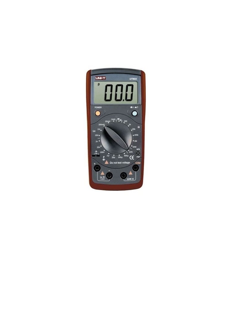 UNI-T UNI-T 7720061 UT603 UT600 Series Inductance Capacitance Meter, 9 V, Red/Grey  - Image 1
