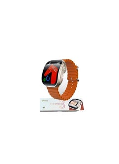 W&O Smart Watch X10 Ultra 3 Curved Glass With Silicone Strap and Wireless Charging  - Image 2