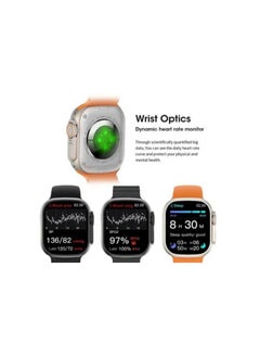 W&O Smart Watch X10 Ultra 3 Curved Glass With Silicone Strap and Wireless Charging  - Image 1