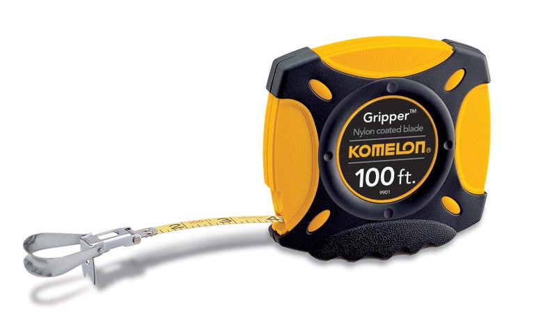 Komelon 9901 Gripper Closed Case Long Steel Tape Measure, 100-Feet - Image 1