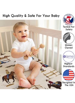 Sweet Jojo Designs Sweet Jojo Designs Fitted Crib Sheet for Wild West Cowboy Bedding Sets  - Image 3
