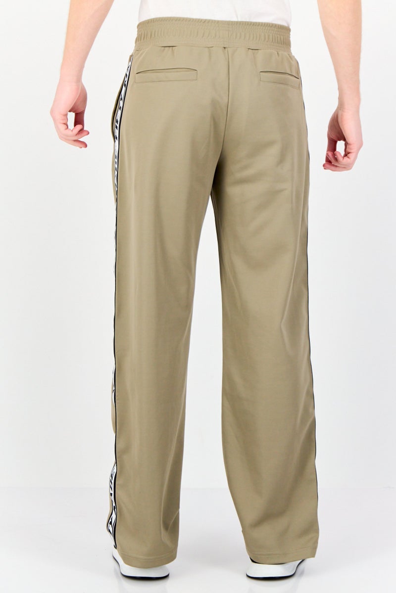 Fifty Made Men Sportswear Fit Long Inseam Training Track Pants, Khaki  - Image 2