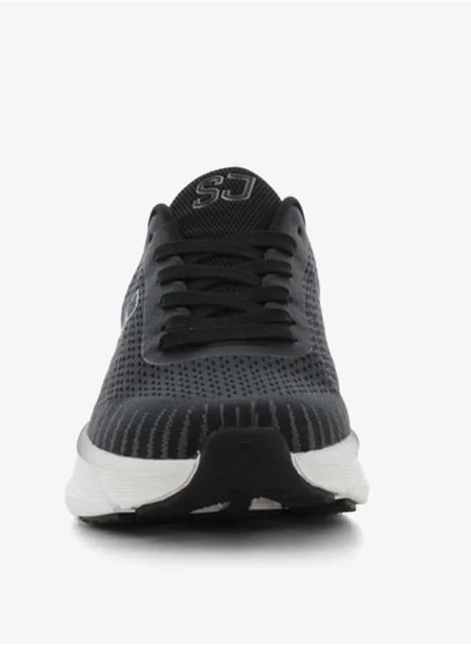اس جي Men's Logo Detail Lace-Up Low Ankle Sneakers