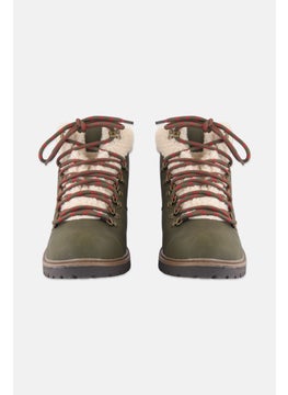 Sun Stone Men Glenn Faux-Leather Lace Up Casual Shoes, Olive  - Image 3