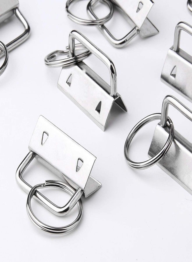 HRLORKC 50 Sets Key Fob Hardware Key Fob Keychain Wristlet with Split Ring 0.8 Inch - Image 3