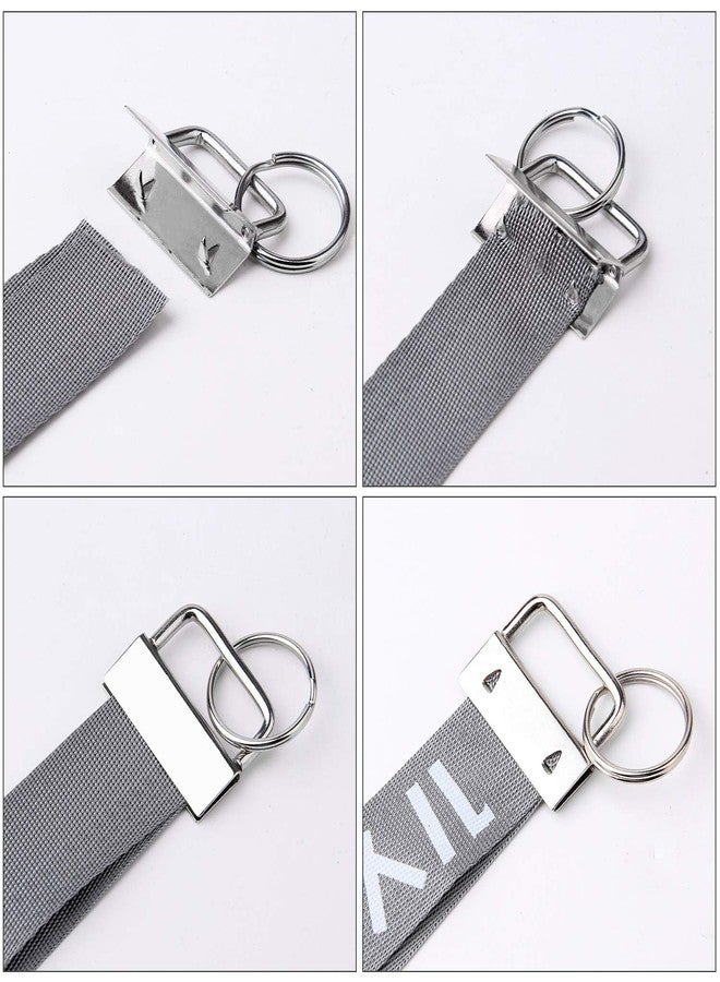 HRLORKC 50 Sets Key Fob Hardware Key Fob Keychain Wristlet with Split Ring 0.8 Inch - Image 5