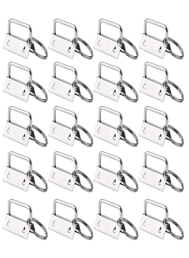 HRLORKC 50 Sets Key Fob Hardware Key Fob Keychain Wristlet with Split Ring 0.8 Inch - Image 1
