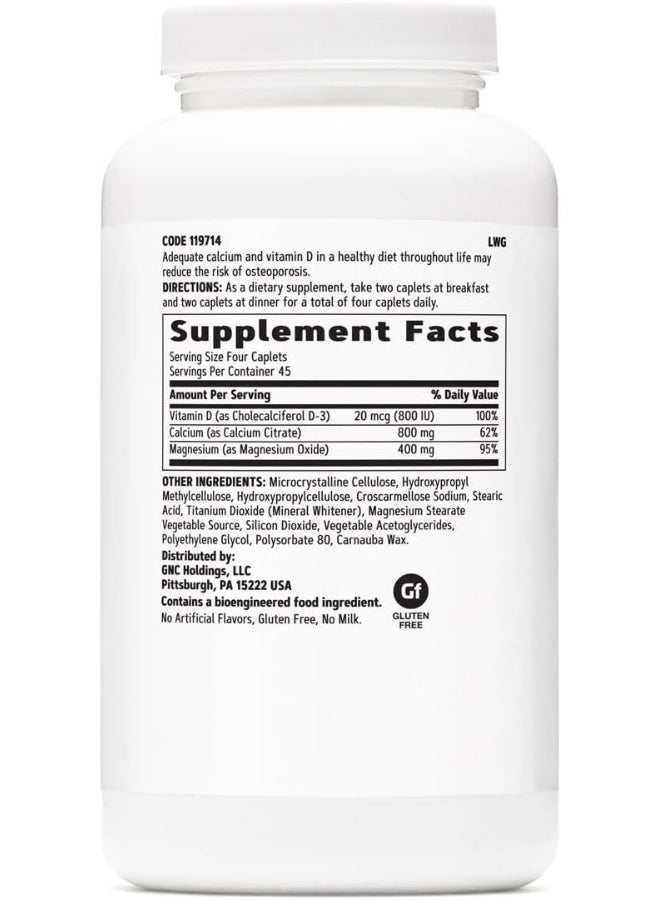 GNC Calcium Citrate Plus 800mg Supplement, Supports Bone Health, 45 Servings - Image 2