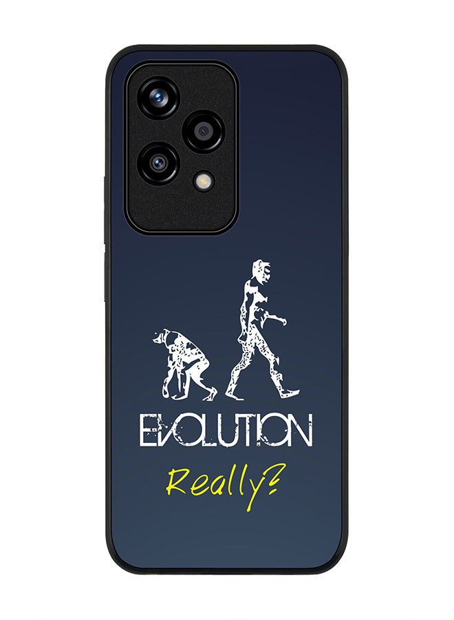 Stylizedd Rugged Black edge case for Honor 200 Lite, Slim fit Soft Case Flexible Rubber Edges Anti Drop TPU Gel Thin Cover -  Evolution, Really (Grey) - Image 1
